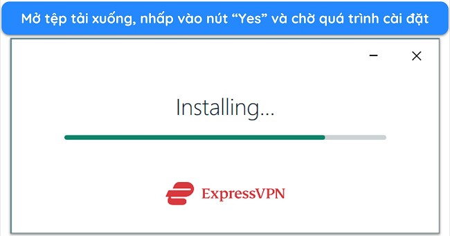 Ảnh chụp màn hình hiển thị cửa sổ cài đặt ExpressVPN