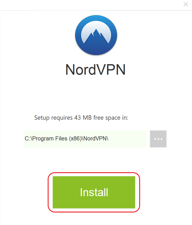 NordVPN windows installer