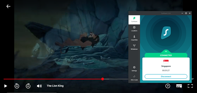 Testing Surfshark with Netflix Singapore