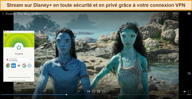 Guide sur la façon de regarder Disney Plus en streaming avec un VPN. Regardez Avatar sur Disney Plus avec le serveur ExpressVPN au Royaume-Uni