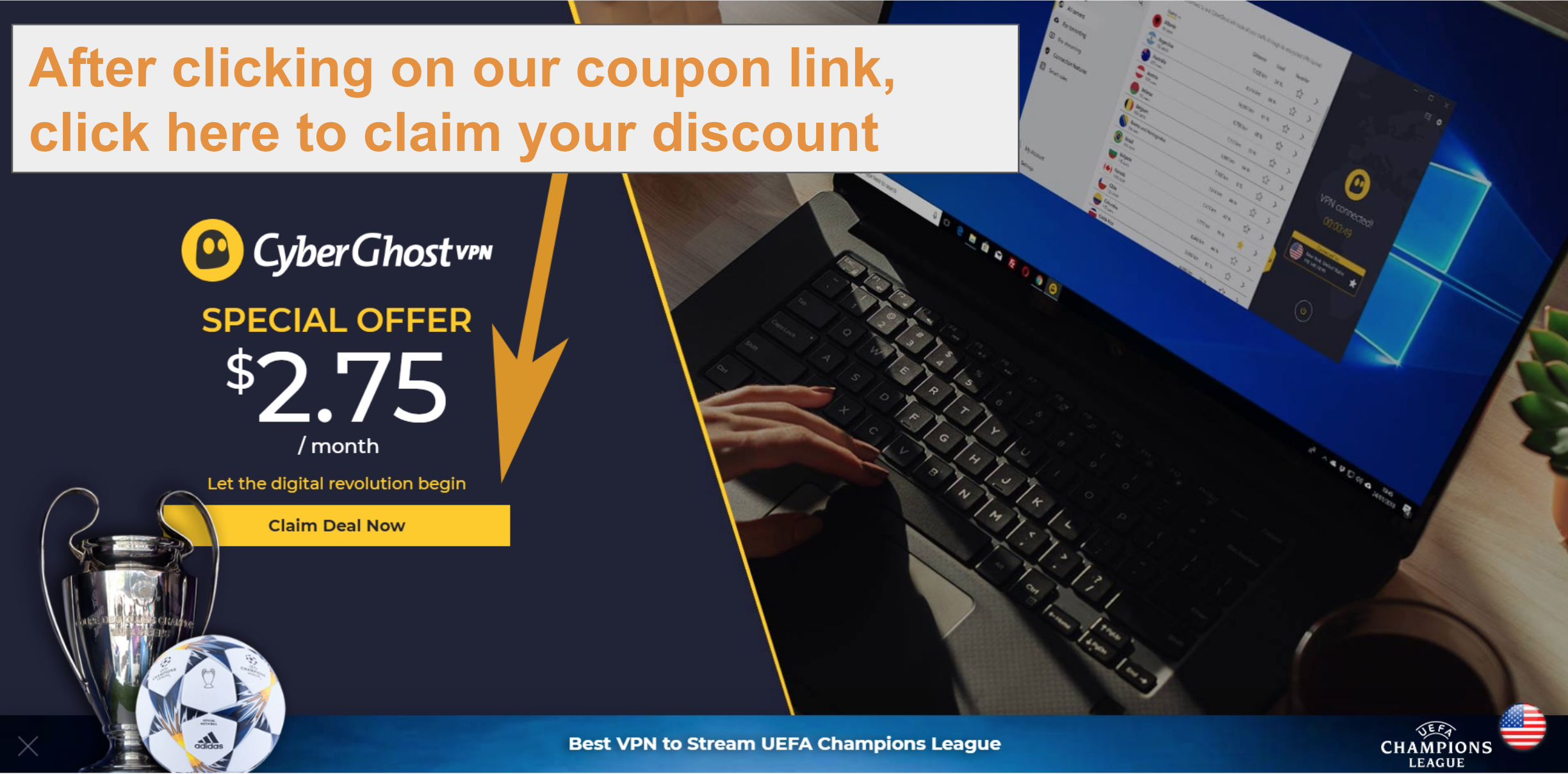 cyberghost vpn deals
