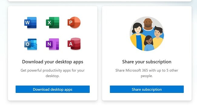 Download Office 365 apps