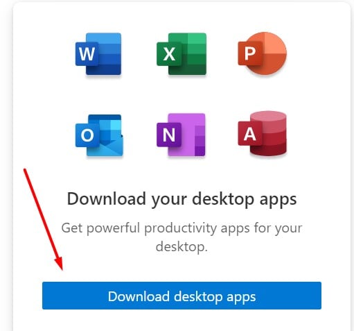 Download de Desktop Apps