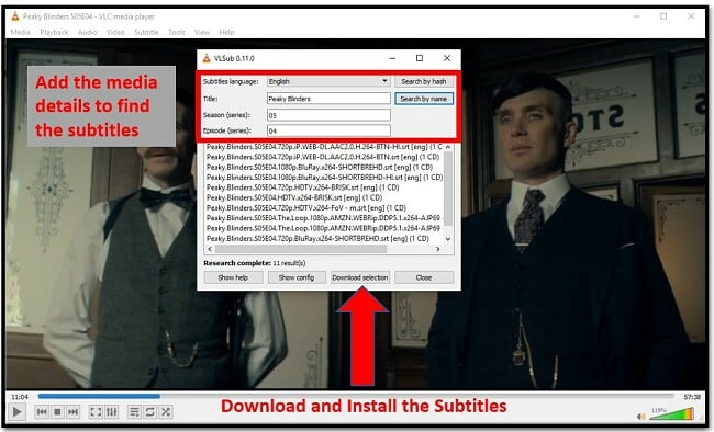 Download Subtitle with VLC