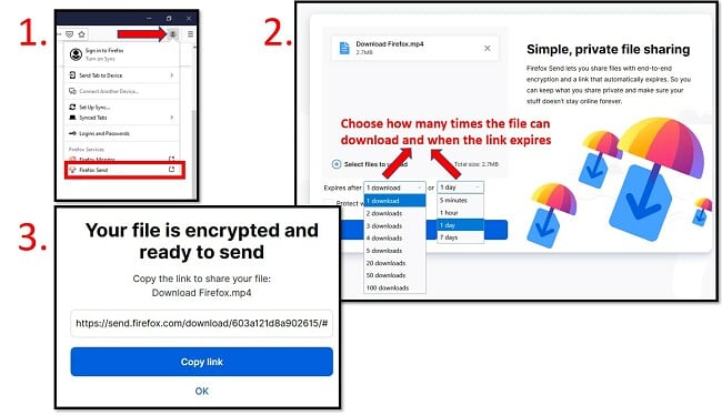 How to use Firefox Send