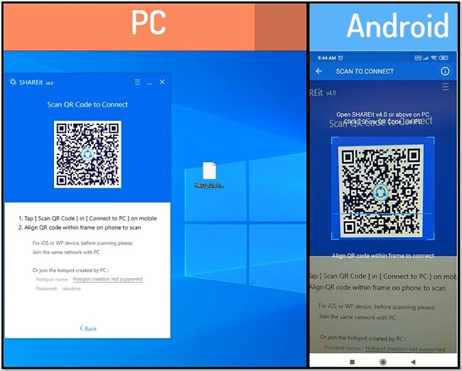 shareit qr code not working shareit qr code not working