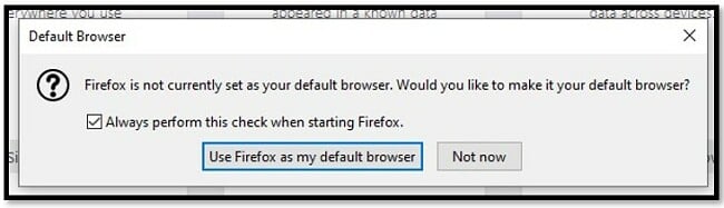 How to set Firefox as a default browser