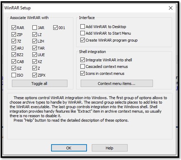 how to stop winrar popup