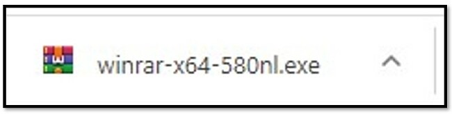 Отворете инсталационния файл на WinRAR
