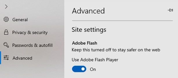 How to Allow Flash on Microsoft Edge