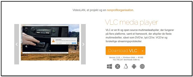 VLC officiel download side