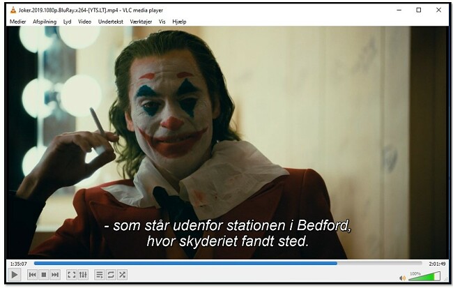 Viser undertekst på VLC Media Player