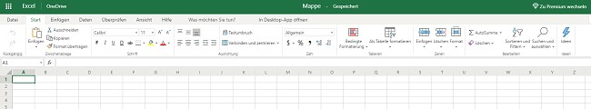 kostenloses browserbasiertes Excel