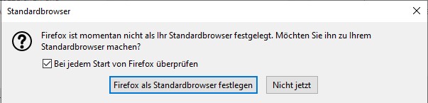 So legen Sie Firefox als Standardbrowser fest