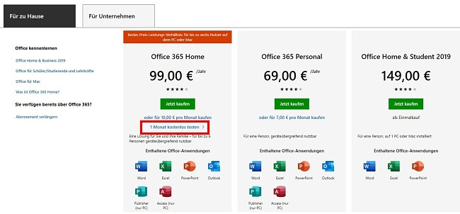 Holen Sie sich Excel kostenlos