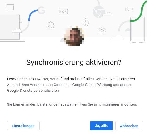 Aktivieren Sie Google Chrome Sync