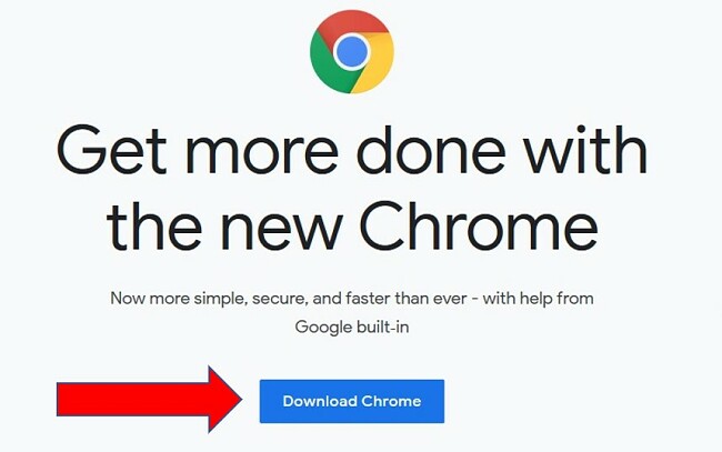 Google Chrome下载页面