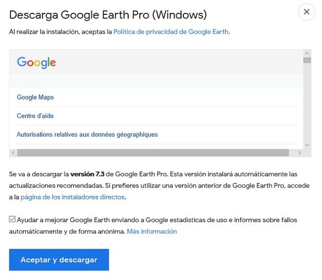 instalar google earth pro