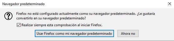 Cómo configurar Firefox como navegador predeterminado