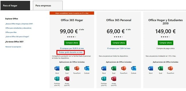 Obtenga Excel gratis