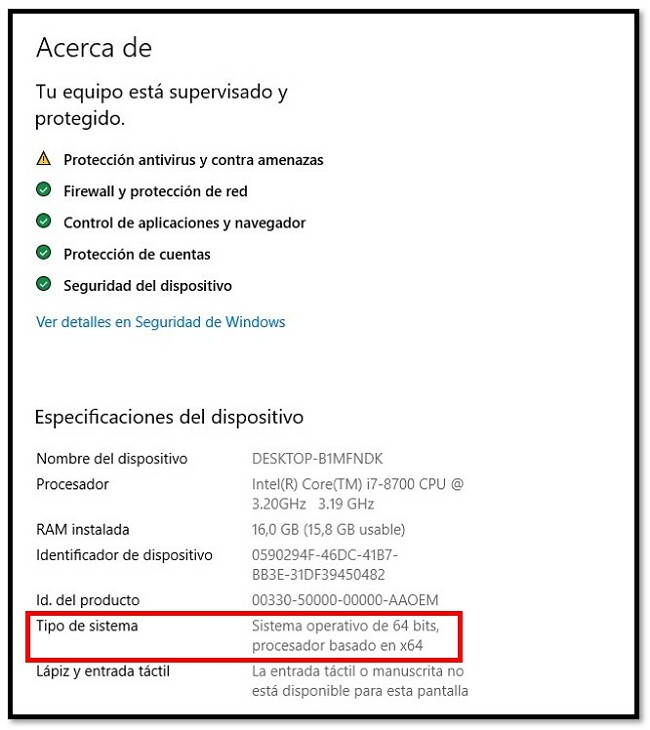 Configuración del sistema WinRAR