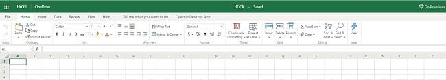 gratis webbläsarbaserad Excel