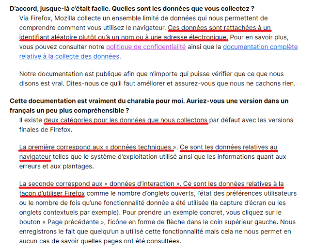 Politique de confidentialité de Firefox
