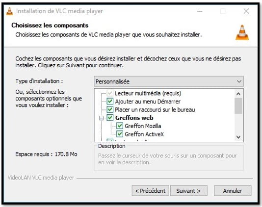 Options de configuration de VLC