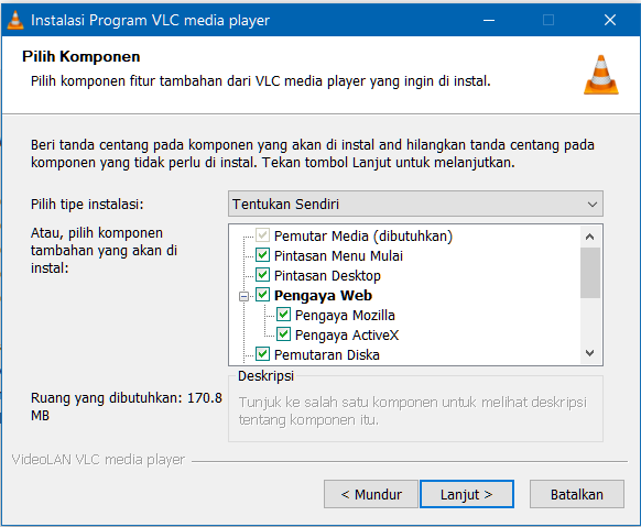 Opsi Pengaturan VLC