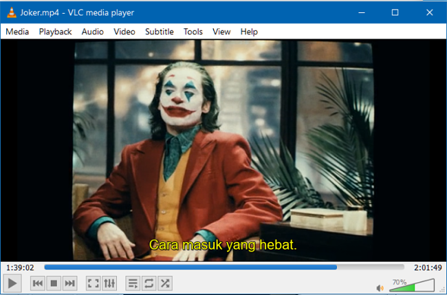 Menampilkan Subtitle pada VLC Media Player