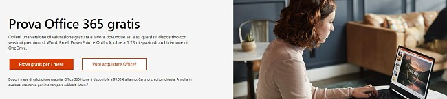 Ricevi 1 mese gratis