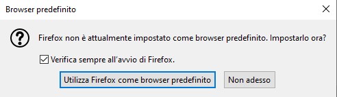 Come impostare Firefox come browser predefinito