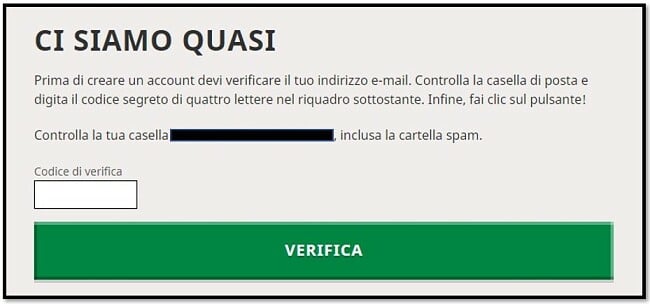 Verifica email account Mojang