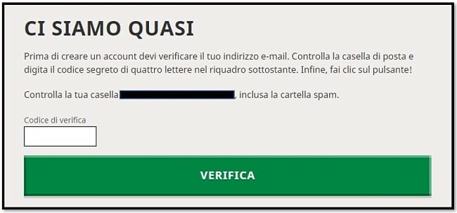 Verifica email account Mojang