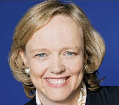 Portrait of Meg Whitman smiling at the camera.