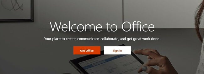 Microsoft Office-hemsida