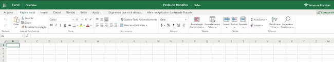 Excel grátis baseado em navegador
