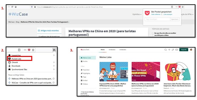 Adicionando artigos ao Mozilla Firefox Pocket