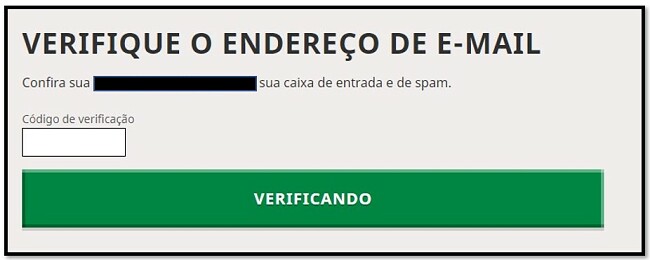 Verificação de e-mail da conta Mojang