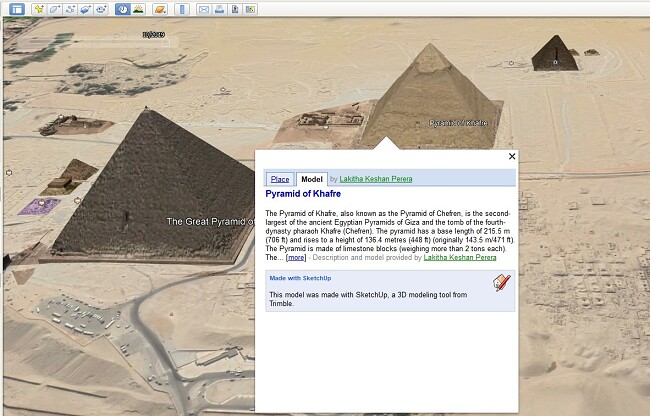 Piramide na Google Earth Pro