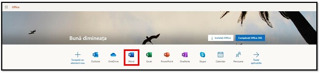 Obțineți Office 365 gratuit online