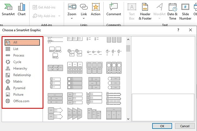 SmartArt DiagrammerPowerPoint