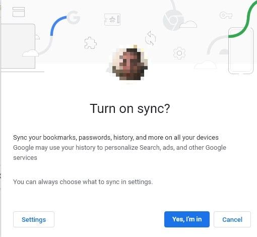 Ενεργοποιήστε το Google Chrome Sync