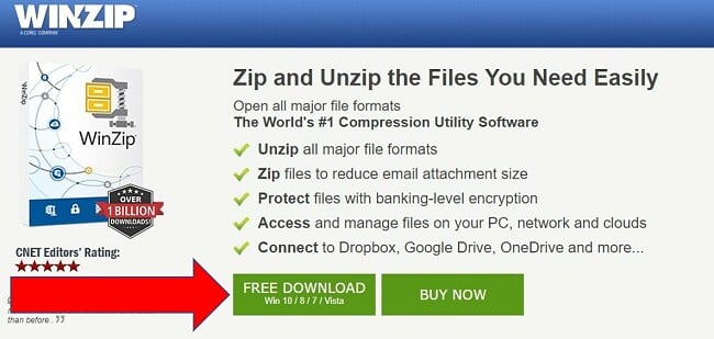 download winzip trial version software