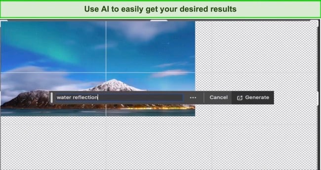 Adobe Photoshop use AI to get desired results screenshot