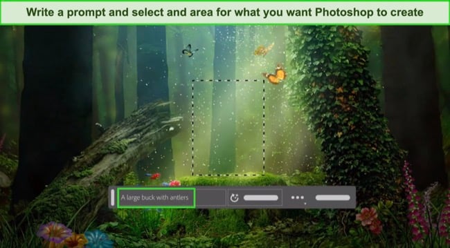 Adobe Photoshop write a prompt screenshot