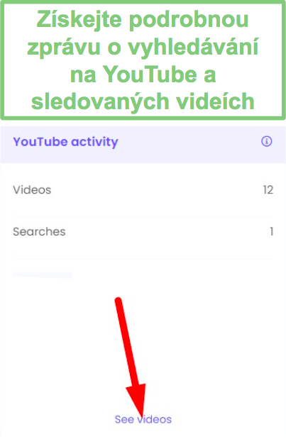 Qustodio monitorování YouTube