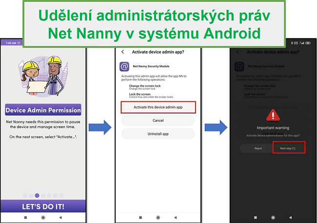 Práva správce Nan Nanny