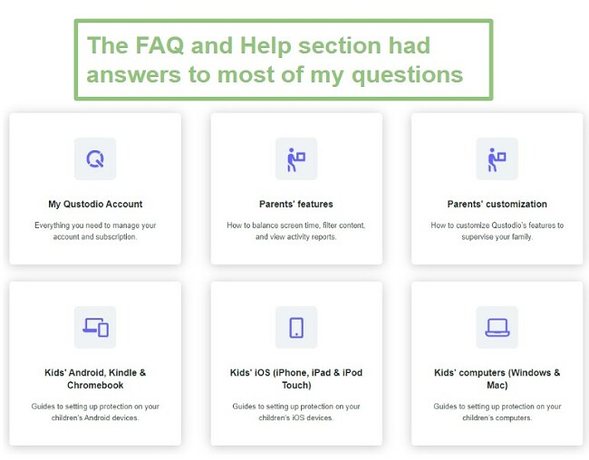 Qustodio Customer Supprt FAQ