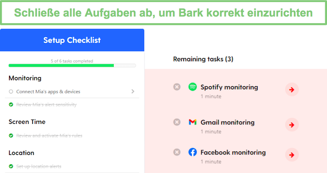 Checkliste für Rinde